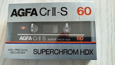 AGFA Cr II-S 60 Superchrom HDX High Precision Leerkassette Cassette MC NEU OVP