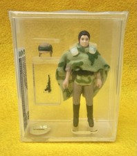 Vintage Star Wars CAS 90 + Princess Leia COMBAT PONCHO Figure Endor 1984 afa