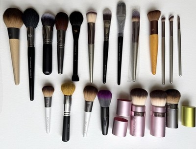 20pc Makeup Brush Lot EcoTools Too Faced Sephora PRO Morphe BS-MALL Lancome New