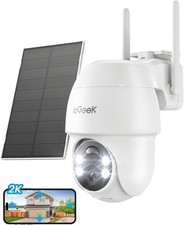 ieGeek Solar Security Cameras Wireless Outdoor, 2K 2.4G WiFi with Solar Panel