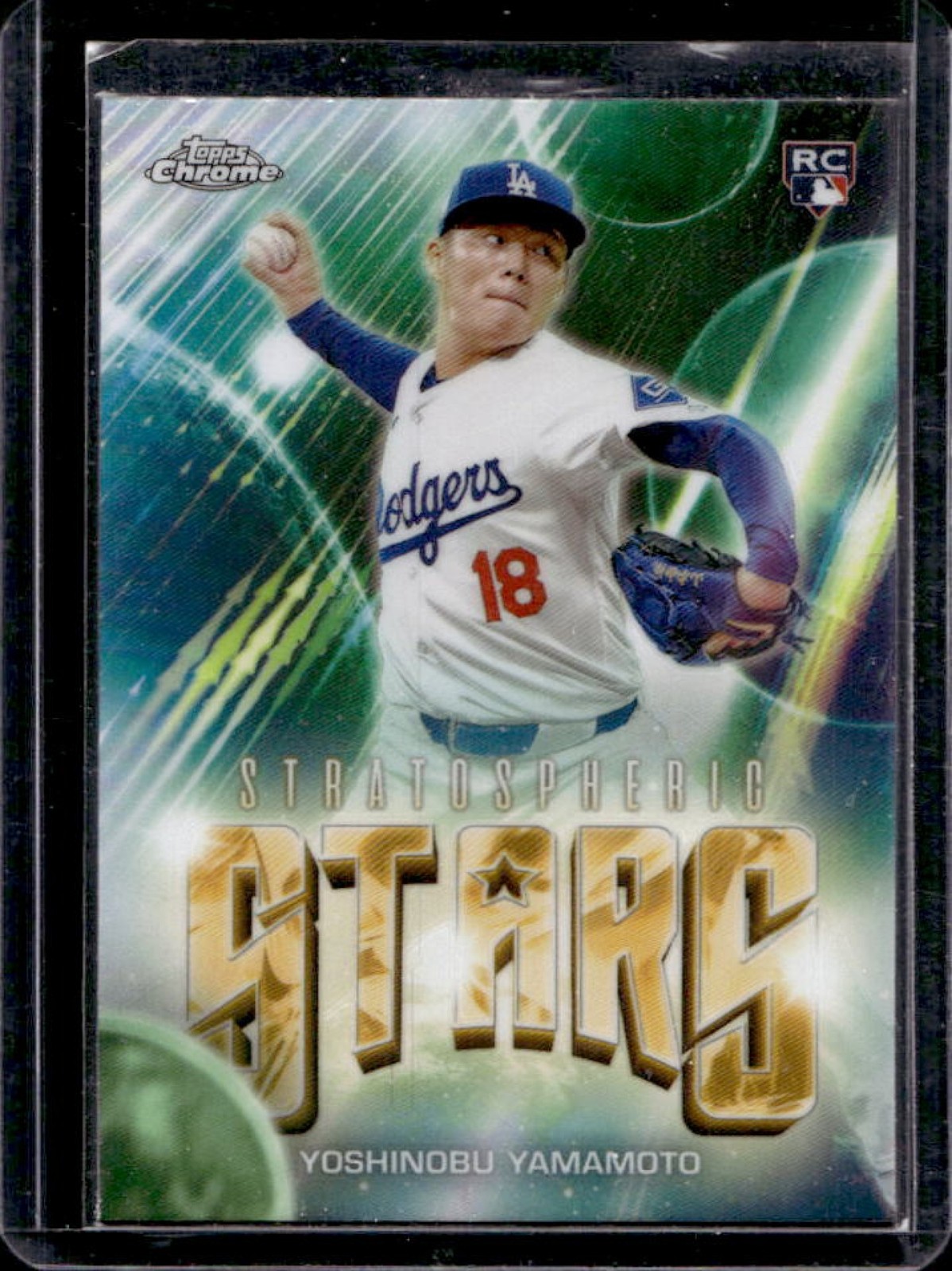 2024 Topps Chrome Update Yoshinobu Yamamoto Stratospheric Stars RC #SSC-13