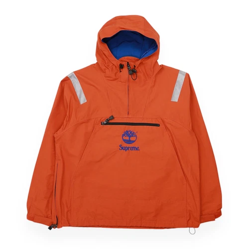 Veste anorak à ruban réfléchissant Supreme x Timberland taille moyenne orange