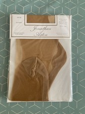Jonathan Aston Vintage Seam N? Heel Tights Natural Size C Ultra Sheer Stretch