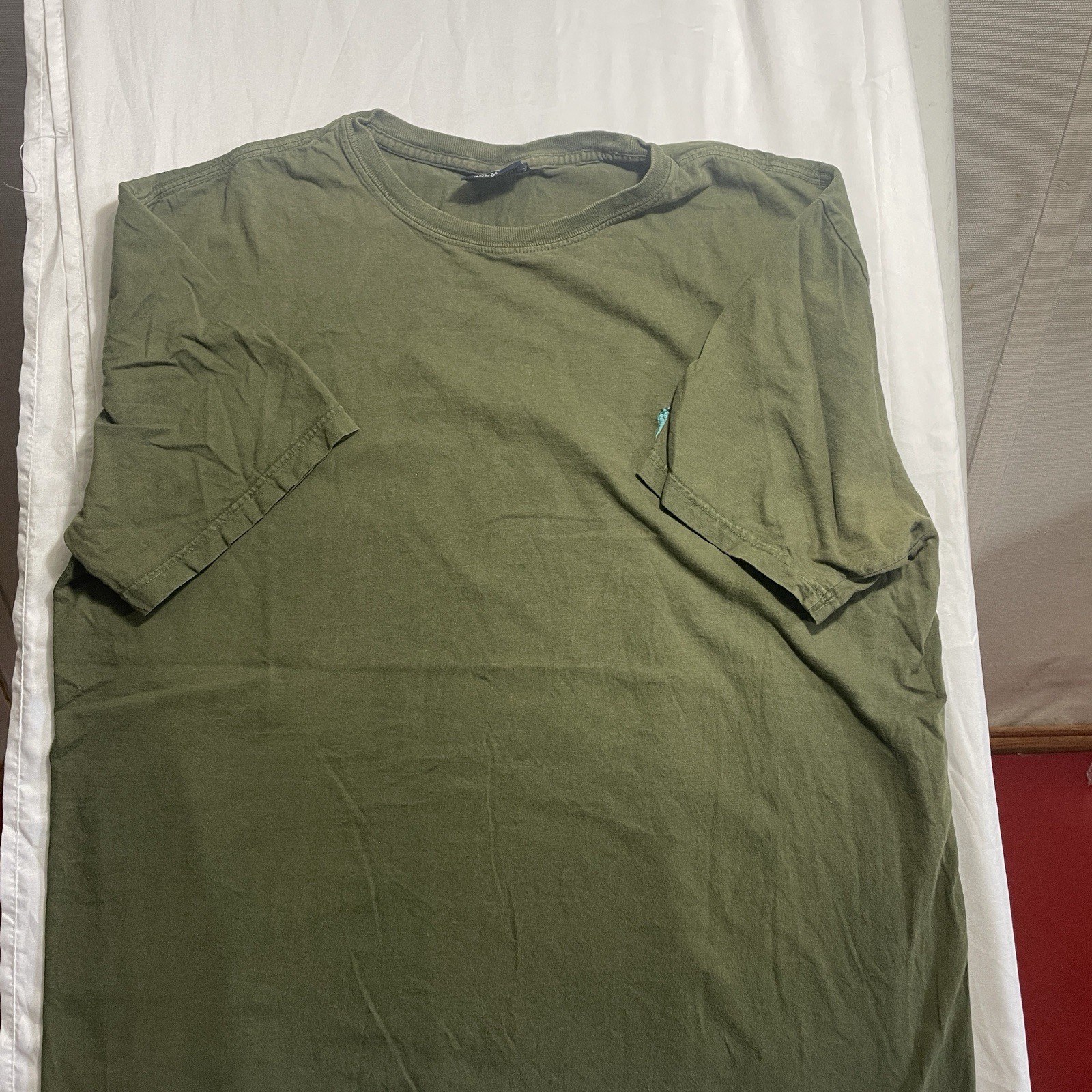 Polo Ralph Lauren uomo taglia media Y2K Pony vintage verde oliva