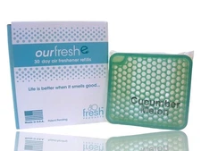 (6-Refills) OurfreshE Air Freshener CUCUMBER MELON Scent Lasts 30-Days Each -USA