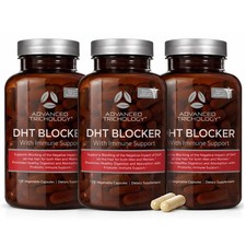 Advanced Trichology DHT Blocker   Hair Growth Supplement   120 Capsules 3 pack