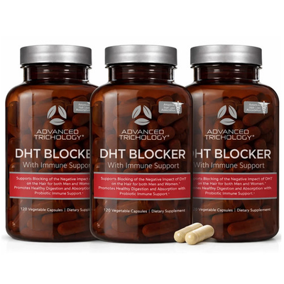 #ad Advanced Trichology DHT Blocker – Hair Growth Supplement – 120 Capsules 3 pack $49.99