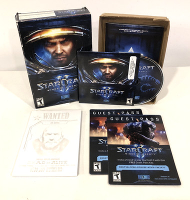 STARCRAFT II 2 WINGS OF LIBERTY PC MAC DVD-ROM COMPLETE SET W/ KEY 2010 BLIZZARD