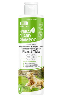 Bio PetActive Herbal Guard Dog Shampoo | pH Balanced Pet Shampoo for Healthy Ski