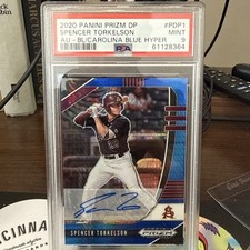 2020 Prizm Draft Picks - Spencer Torkelson #PDP1 Carolina Hyper Blue Autograph