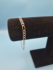 Sterling silver bracelet 9" 5.5 MM Weight 8.05 Grams B116