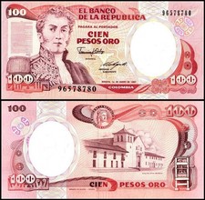 Colombia 100 Pesos Oro, 1987, P-426c.2, UNC