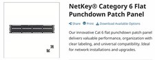 Panduit NetKey 48-Port Cat6 Punchdown 19 2U Patch Panel NK6PPG48Y Sealed New