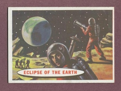 1958 Topps Target Moon - #51 Eclipse Of The Sun - ex