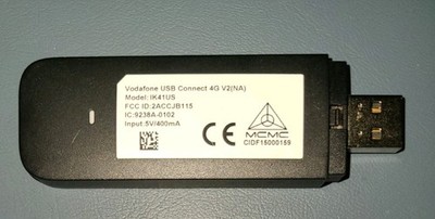 Vodafone IK41US Wireless USB Connect 4G V2 USB Dongle Modem For THE U.S.
