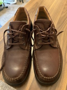 Ecco Seawalker Shoes Casual Walking  Brown Leather Mens EU 45 US 11 11.5 Lace Up Ecco Seawalker Casual Walking Shoes Brown Leather Mens Size  main image 3