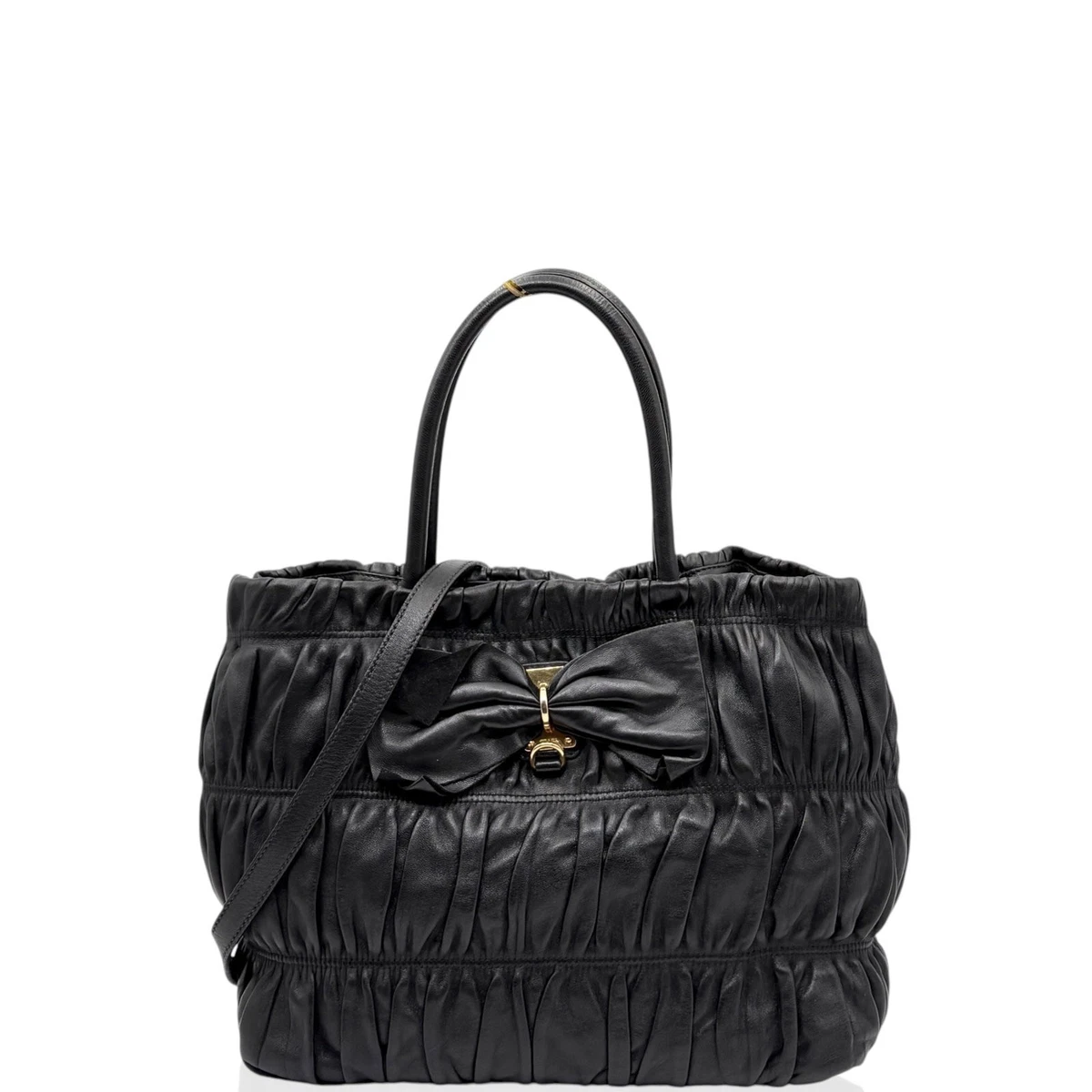 PRADA Bow Black Bags & Handbags for Women for sale | eBay