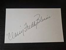“Classy” Freddie Blassie Autographed 3x5 Index Card - WWE WWF Hall Of Famer