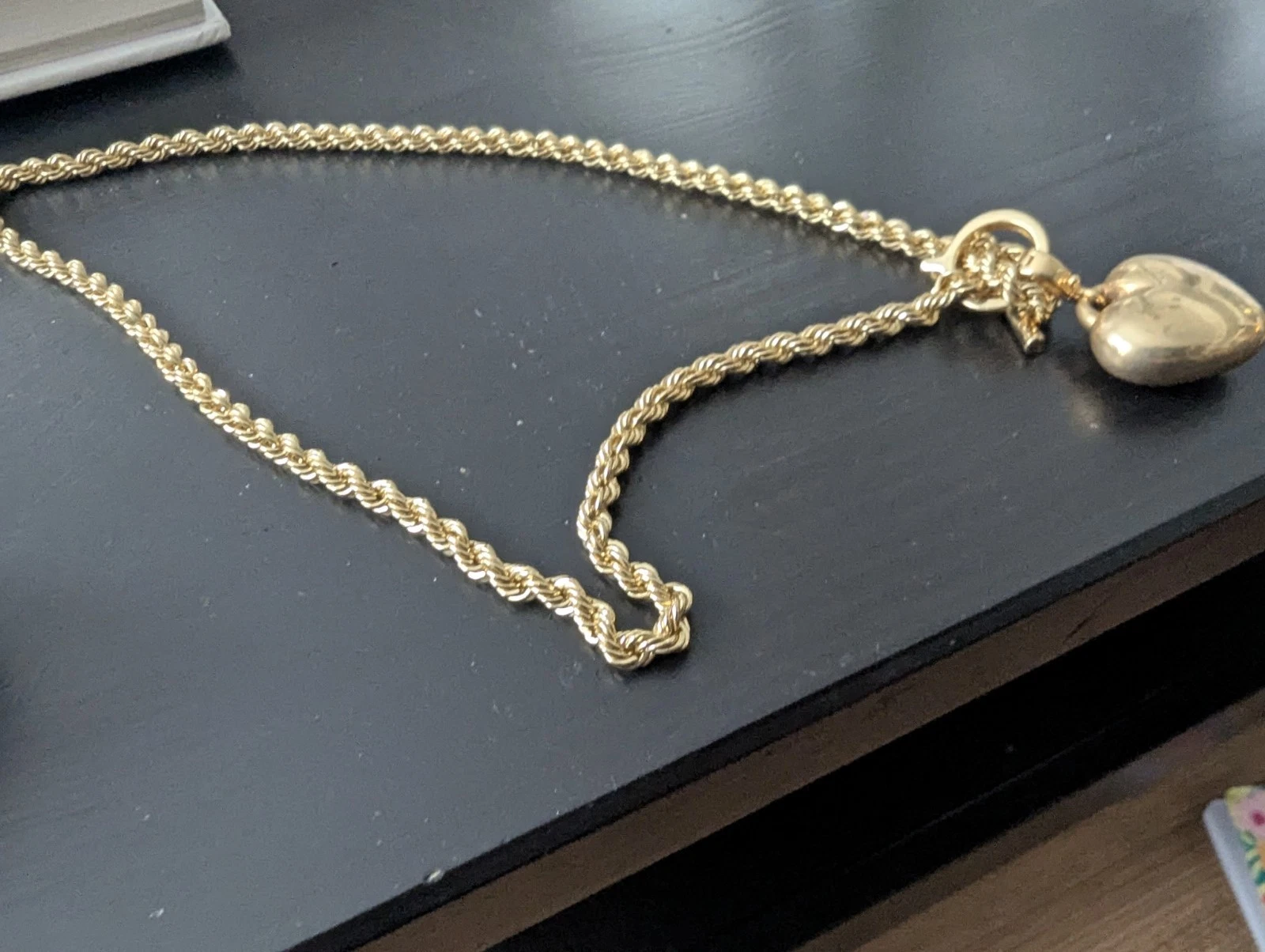 Brand New Bellezza Bronze Rope Necklace with Detachable Pendant Free Shipping image 2