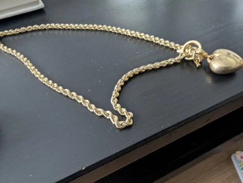 Brand New Bellezza Bronze Rope Necklace with Detachable Pendant Free Shipping image 2