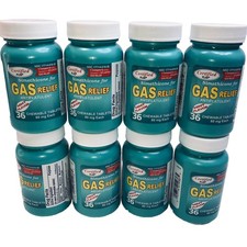 8 Assured Simethicone Gas Relief Chewable Tablets 80mg Anti-Gas Bloating 216ct.