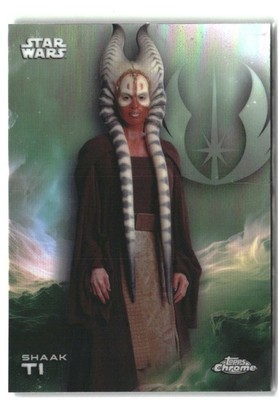 2025 Topps Chrome Star Wars #165 Shaak Ti Rainbow Refractor