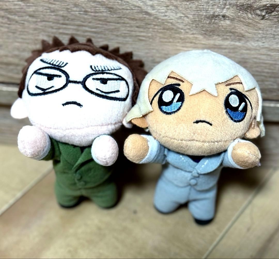 Detective Conan Amuro Toru & Kazami Yuya Lying Mascot Keychain