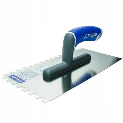 KUBALA Edelstahl-Zahnspachtel 130x270mm 8x8mm 0263
