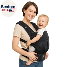 Baby Carrier with Lumbar Support, Cozy Baby Carrier Newborn to Toddler with Adju