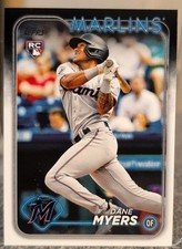 2024 Topps Series 1 #188 Dane Myers RC Rookie Baseball Card. rookie card picture