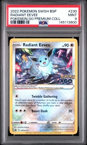 2022 POKEMON SWSH BLACK STAR PROMO #230 RADIANT EEVEE PSA 9