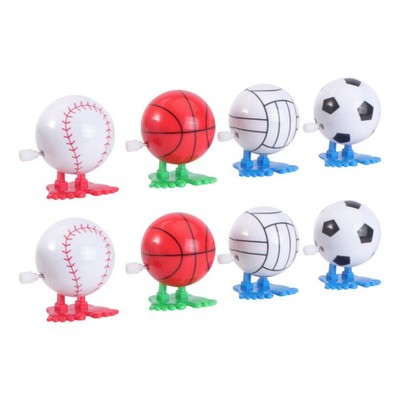 8pcs Ball Design Clockwork Playthings Creative Clockwork -Spielzeuge
