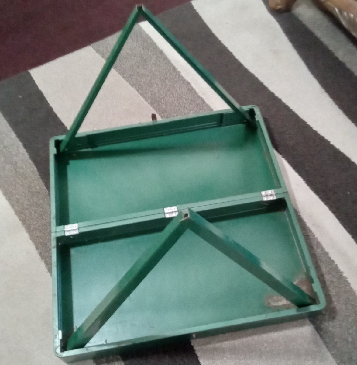 Vintage Coleman Metal Folding Camping Table and legs Portable No