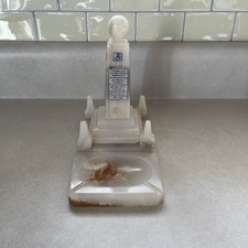 Ecuador Marble Ashtray Center Of The World Monument 7x7x4 inch Vintage Ash Tray
