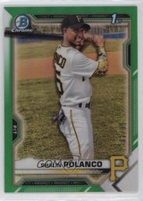2021 Bowman Chrome Prospects Green Refractor 2/99 Shalin Polanco #BCP-222 0q4s