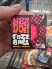 Nee Doh Needoh Fuzz Ball Velvet Squeeze Stress Fidget Sensory Toy TikTok PINK