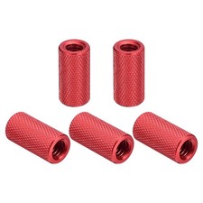 20Pcs Knurled Thumb Nut, 1/4"-20x20mm Pass Hole Nut Aluminum Alloy, Dark Red