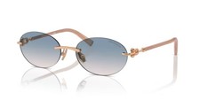 Tiffany & Co 3104D - 56 621716  - Occhiali da Sole - Oro Rosè/Marrone Blu
