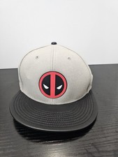 MARVEL DEADPOOL BIOWORLD Hat Snapback Cap New Black Red Gray