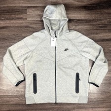 Nike Sportswear Tech Fleece Windrunner Heather Gray Hoodie Mens XXL FB7921-063