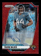 2024 Panini Prizm Travon Walker #133 Red Shimmer /35 Jacksonville Jaguars TV2203