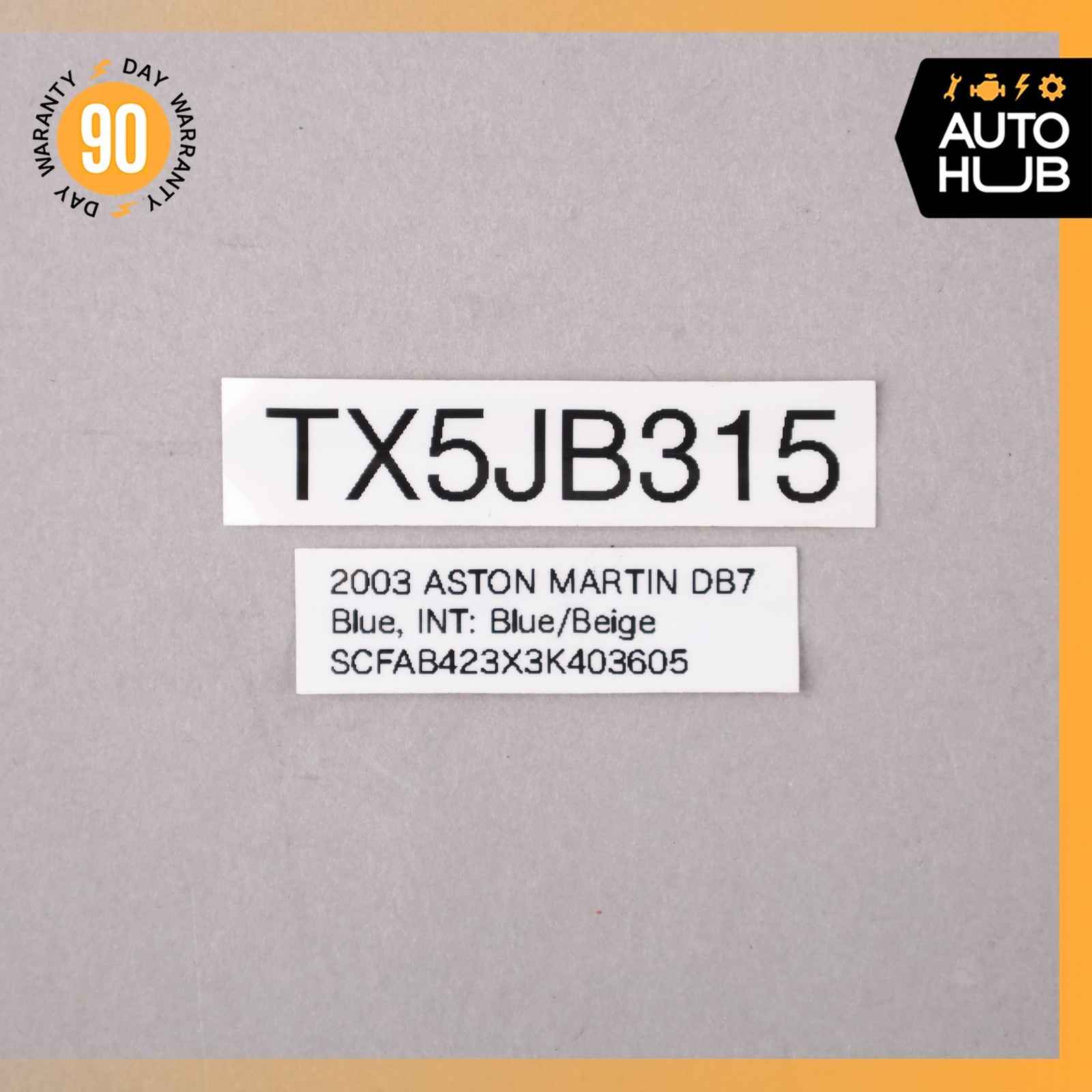 00-06 Aston Martin DB7 / Vanquish 5.9L V12 Engine Motor Timing Cover OEM 38k
