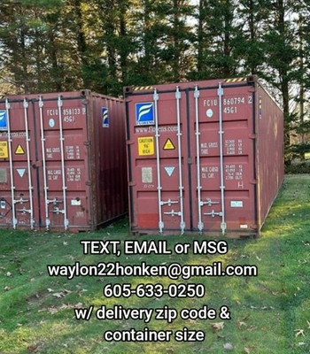SHIPPING CONTAINERS  READ DESCRIPTION  PRICE DEPENDS ON LOCATION 