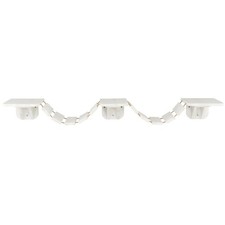 Multi-Level Wall Mounted Cat Perch with Bridge, White