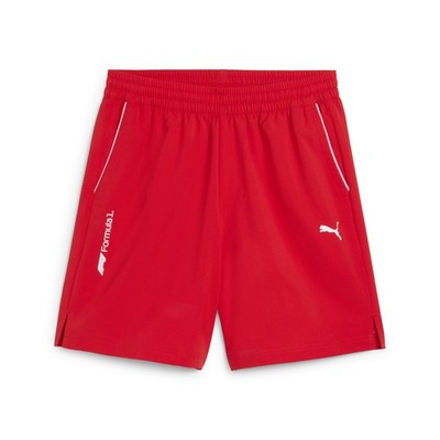 PUMA F1 Essentials Woven 7 Inch Shorts Mens Red Casual Athletic Bottoms 63096103
