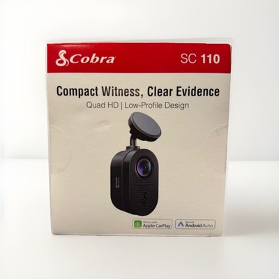 Cobra SC 110 Compact Witness, Clear Evidence Quad HD Low Profile Design Camera