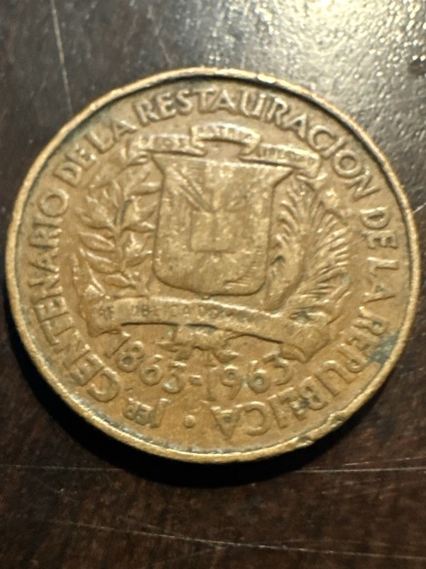 Dominican Republic 1 Centavo 100th anniversary; Restoration of the Republic