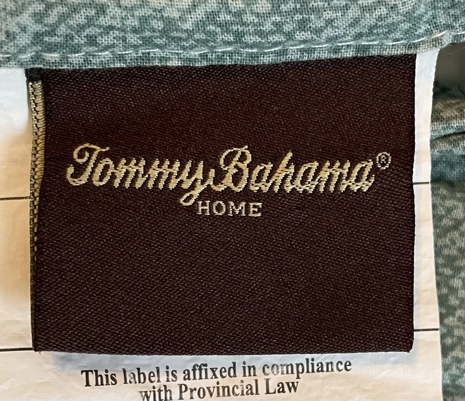 Tommy Bahama King наволочки синий выстеганный медальон пейсли печати набор из 2 - Изображение 2 из 4