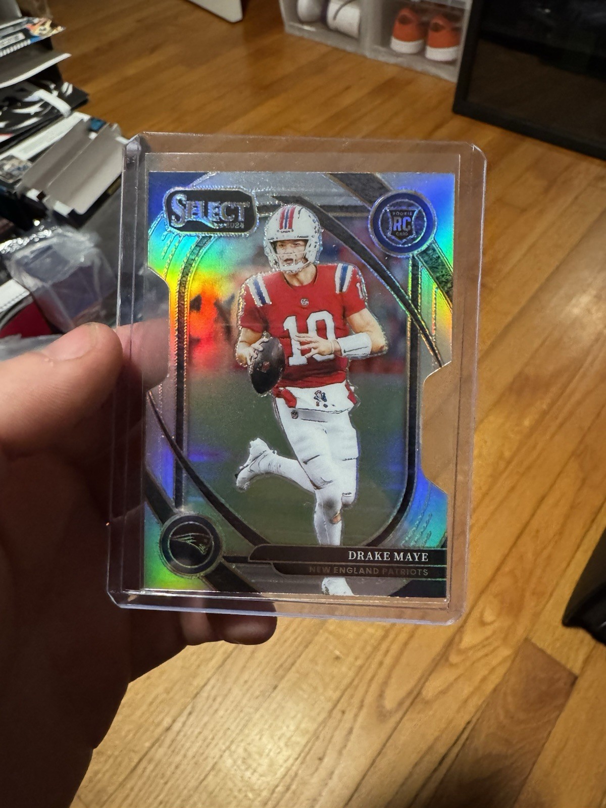 Drake Maye 2024 Panini Select Club Level Silver Prizm Die-Cut #218 (RC) Patriots