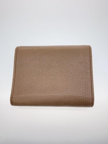 Portefeuille GUCCI Tri Fold GG Marmont Cuir BEG Femme du Japon - Photo 2/7